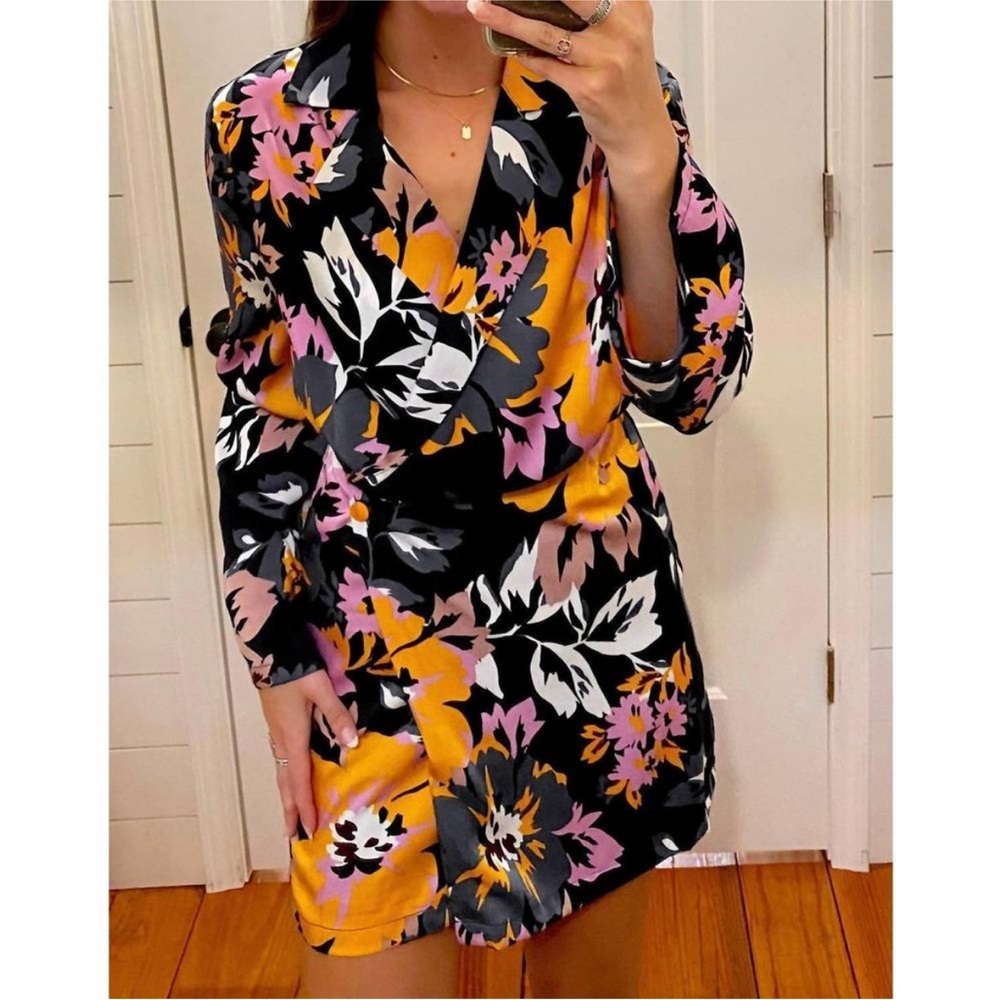 Fate Icon Suit Wrap Blazer Dress